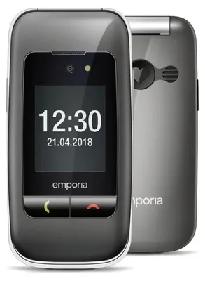Image de Emporia ONE, boîtier à clapet, 6,1 cm (2.4"), 2 MP, Bluetooth, 900 mAh, noir, gris