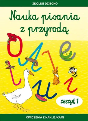 Imagen del producto de Nauka pisania z przyrodą Zeszyt 1 Ćwiczenia z naklejkami