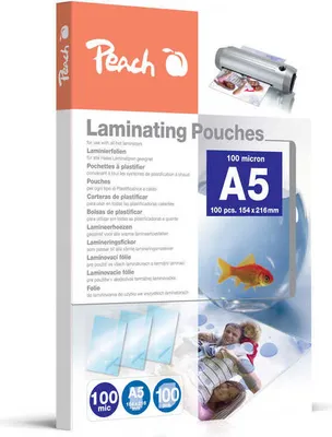 Produktbild von Peach Laminierfolien A5 100mic glänzend                100PK