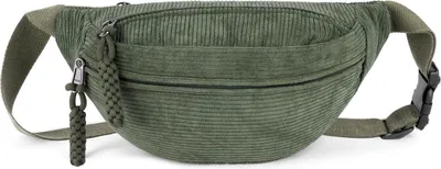 Image de Sac à bandoulière en velours côtelé Aucuu Sac banane femme Sac crossbody