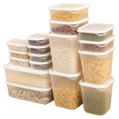 Produktbild von Set von 17 Aufbewahrungsboxen für Kühlschrank mit Deckel