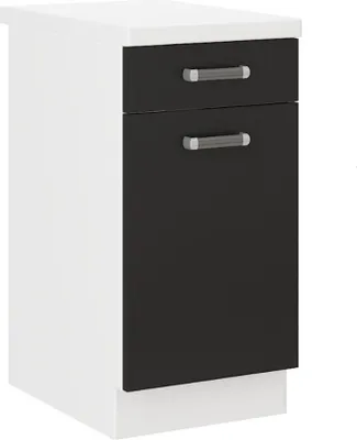 Produktbild von Küchen Unterschrank 40 cm für das Modell „Omega 240 Schwarz + Weiss“