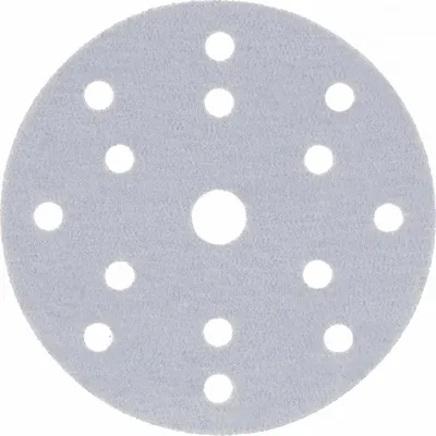 Produktbild von Högert Technik Schleifscheibe 150mm ø, körnung 60, gelocht, für Lack Spachtelmasse Holz, 5 Stück, für Exzenterschleifer, präziser Schliff, staubabsaugend