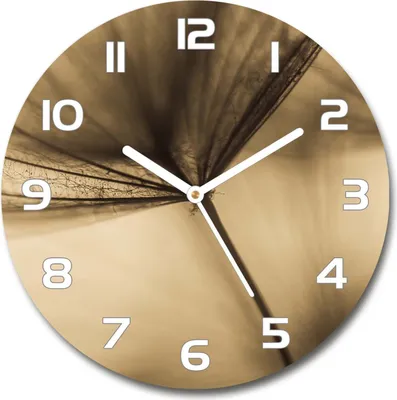 Produktbild von Wanduhr aus Glas 30fi Glasbild Glasuhr Gehärtetes Glas - weisse-zeiger - The dandelion was sown