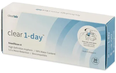 Produktbild von Clear 1-Day (30 Linsen) Stärke: -8.50, BC: 8.70, DIA: 14.20