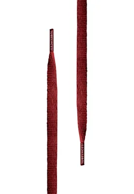 Produktbild von Tubelaces Schnürsenkel White Flat Maroon-140cm