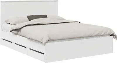 Immagine prodotto di Struttura del letto Bianco 150 x 200 cm Legno Ingegnerizzato