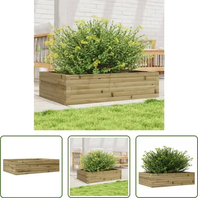 Produktbild von The Living Store Pflanzkübel 90x60x23 cm Kiefernholz Imprägniert