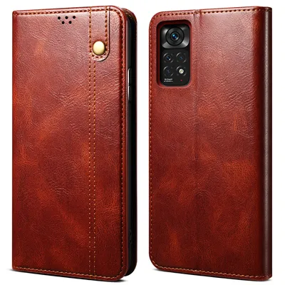 Obrázek produktu pro Pouzdro pro Xiaomi Redmi Note 11S, kožené flip pouzdro peněženka s funkcí stojánku červené