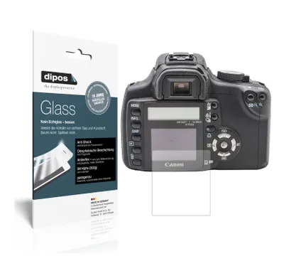 Produktbild von 1x Schutzfolie für Canon EOS 350D matt - Anti-Shock 9H Folie dipos Glass Kunststoffglas