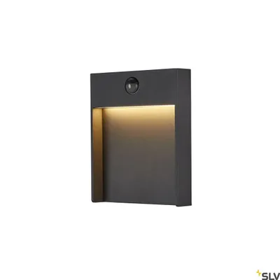 Produktbild von SLV 1002954 FLATT SENSOR Outdoor LED Wandaufbauleuchte 3000K IP65 anthrazit