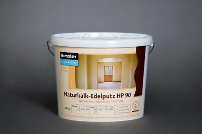 Produktbild von Natur-Kalk-Deckputz, naturweiß, Körnung: 0,5 mm, 20 kg im Eimer