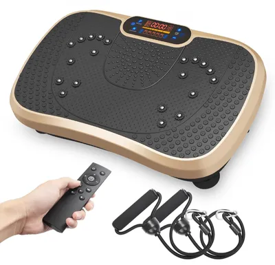 Immagine prodotto di Apparecchio di fitness a vibrazione - Modello base - 99 livelli di vibrazione - 54x32x12 cm - Nero