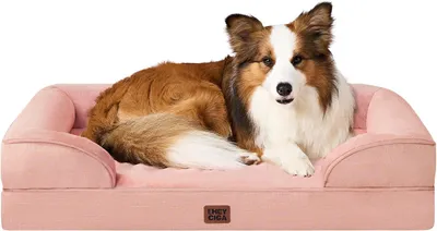 Produktbild von Hundebett EHEYCIGA Orthopädisches Hundebett für große Hunde, Memory-Schaum-Hundebett für mittelgroße Hunde, waschbar, Hundesofa, wasserdicht, rutschfe