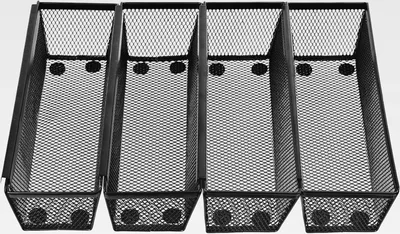 Produktbild von 4 Stk Besteckkasten für Schubladen, Besteckeinsatz für Schubladen, Küchen Organizer Schublade Küchenschubladen Organizer Aufbewahrung mit Ineinandergreifenden Seiten für Besteck Kosmetik Bürobedarf