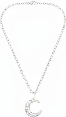 Immagine prodotto di Collana con mezzaluna in argento sterling con texture
