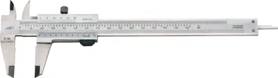 Produktbild von HELIOS PREISSER Messschieber DIN 862 | 0-150 mm | mit Feststellschraube | Tiefenmaß eckig