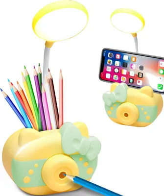 Zdjęcie produktu dla LAMPKA BIURKOWA NA BIURKO LAMPA LED Z TEMPERÓWKĄ żółtą