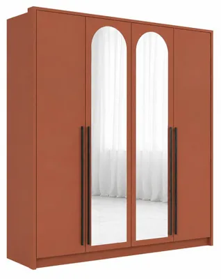 Zdjęcie produktu dla Szafa z lustrem, terakota, wymiary: 205 x 65 x 217,2 cm, productTiles.product.images.aiGenerated