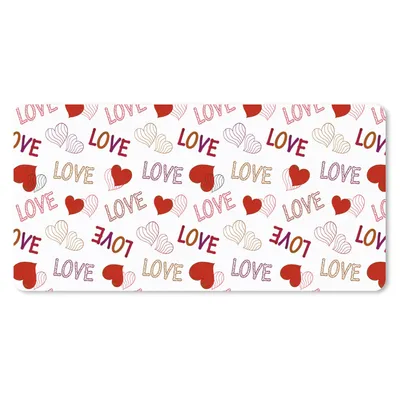 Produktbild von MuchoWow® Mauspad Mousepad Liebe - Herz - Muster 60x30 cm - Mousepads - Maus Mat - Pad - Mausunterlage - Nachhaltig