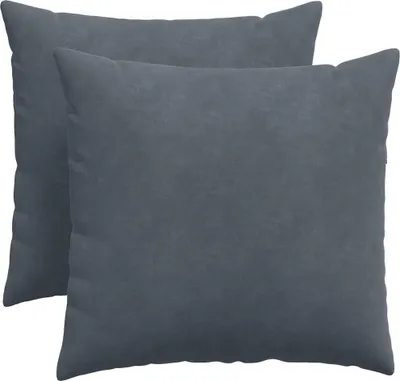 Immagine prodotto di vidaXL Cuscino per divano 2 pezzi grigio scuro 50 x 50 cm tessuto a coste