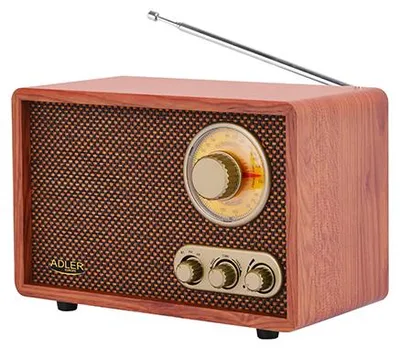 Immagine prodotto di Camry Adler AD 1171, portatile, AM, FM, 87 - 108 MHz, 522 - 1629 kHz, 10 W, marrone