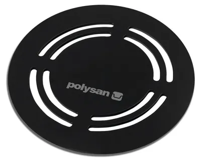 Obrázek produktu pro Polysan FLEXIA krytka odtokového otvoru, kulatá, černá