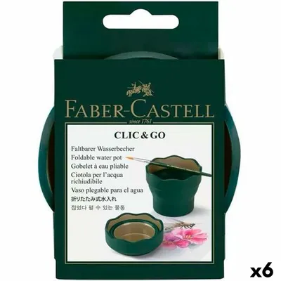 Produktbild von Becher Faber-Castell Clic & Go Biegsam Dunkelgrün (6 Stück)