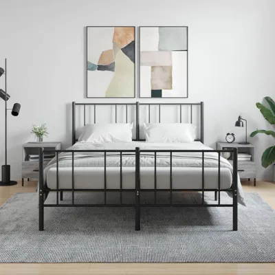 Immagine prodotto di vidaXL Comodini 2 pz. Grigio Sonoma 40x35x47,5 cm Materiale a base di legno