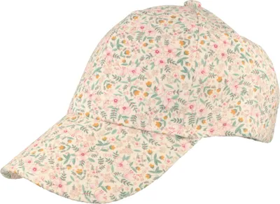 Florale Kinder Baseballcap aus 100% Baumwolle von Hut-Breiter in beige