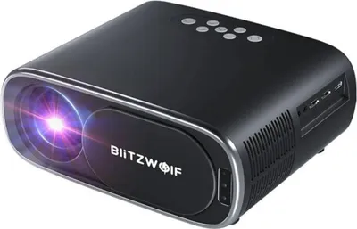 Produktbild von Blitzwolf Bw-V4 1080P Projektor/Led Projektor, Wi-Fi + Bluetooth (Schwarz)