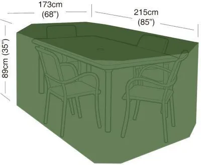 Obrázek produktu pro plachta krycí na set 4 židlí+obdél.stůl 215x173x89cm, PE 90g/m2