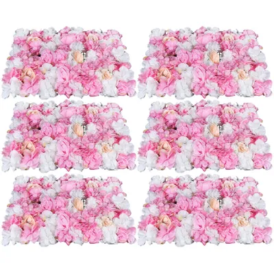Obrázek produktu pro 6 kusů květinové stěny Rose Wall Background pro svatební květinovou výzdobu stěn, svatební sprcha Umělé květiny
