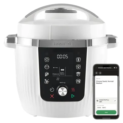 Image de INSTANT POT Pro 10-en-1 Multikocher 5,7 L Wifi 1200 W Schongarer Blanc noix de coco