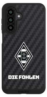 Produktbild von NIVOCASE Handyhülle für Samsung Galaxy A17 5G Hülle NIVOpure Case Schwarz Borussia Mönchengladbach Carbon Gladbach