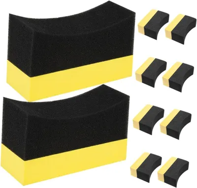 Produktbild von 10-teiliges Autowachs-Applikator-Set, Autopolierschwämme, Wachsapplikator-Pads