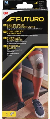 Zdjęcie produktu dla 3M FUTURO 46164, Kolano, Klamra, M, Bawełna, Nylon, Poliester, Spandex, Szary, Atletyczna