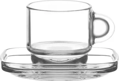 Image de LAV Cozy Verres à espresso avec soucoupes - set de 12 pièces, 91 ml