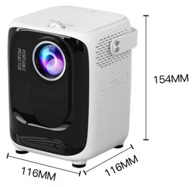Produktbild von Kompakter Beamer/Projektor - T4 - Full HD 1080p, 4K-Unterstützung - WLAN/WiFi - Bluetooth - Trapezkorrektur - Heimkino - Schwarz