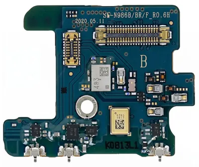 Produktbild von Samsung, Mikrofon und Antennen Modul für Galaxy Note 20 Ultra Service Pack, Schwarz
