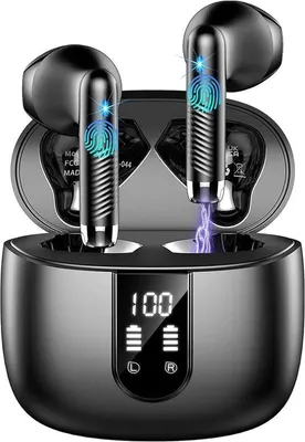 Zdjęcie produktu dla Bezprzewodowe słuchawki douszne, mocny bas, wodoodporność IP7, połączenie Bluetooth