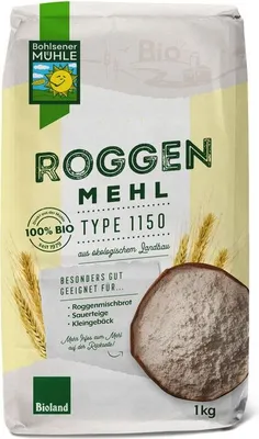 Produktbild von Bohlsener Mühle Roggenmehl Type 1150 -- 1kg
