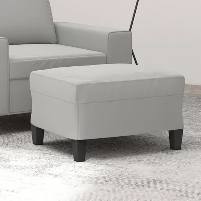 Immagine prodotto di The Living Store Sgabello Grigio chiaro 60x50x41 cm Tessuto in microfibra