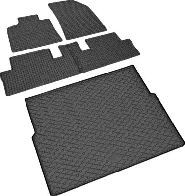 Produktbild von Passgenaue Gummifußmatten und Laderaumwanne von Z4L passend für Citroen C4 Picasso ab 2013