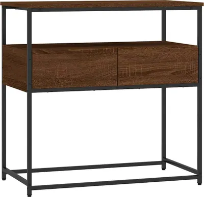 Obrázok produktu pre vidaXL Konzolový stôl Brown Oak Optics 75x40x75 cm Inžinierske drevo