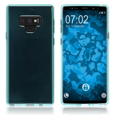 Produktbild von PhoneNatic Case kompatibel mit Samsung Galaxy Note 9 - türkis Silikon Hülle transparent Cover