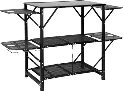 Obrázek produktu pro Kempinkový kuchyňský stůl, hliníkový skládací, přenosná venkovní varná stanice, 214 libry