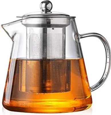 Produktbild von Kreative Teekanne 450ml, passend für eine Person, mit hitzebeständigem Edelstahlfilter, perfekt für Tee und Kaffee (450ml)