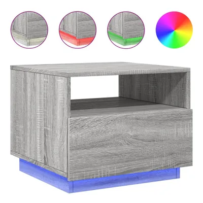 Immagine prodotto di Tavolino da Soggiorno con Luci LED Grigio Sonoma 50x49x40 cm