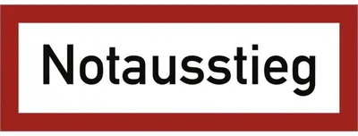 Produktbild von Dreifke® Aufkleber Notausstieg, Folie, 297x105 mm